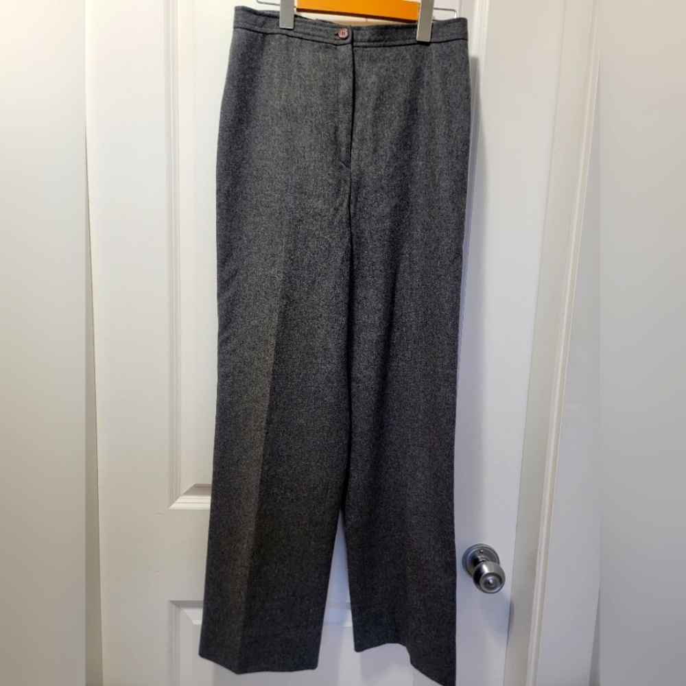 Vintage Mister Leonard Grey 70% Wool Slacks Size 28 Womens
